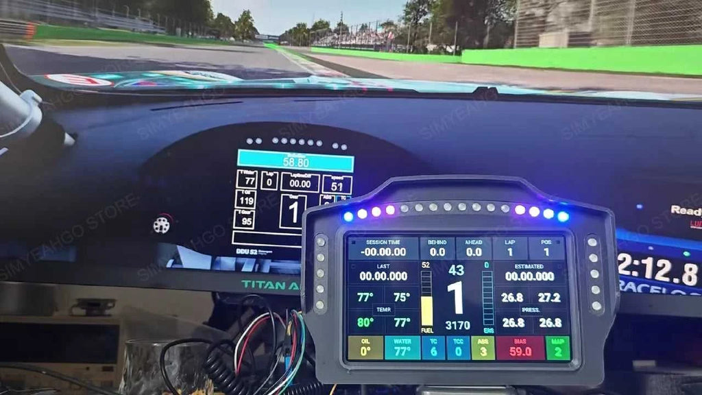 PC Simracing Games 7 inch Multi-functional Instrument Speed Display Dashboard for MOZA FANATEC Simagic Logitech G29 Accessories The jack market .AU The jack market .AU Accessories Electronics $ 217 14:193#WK 7inch Meter