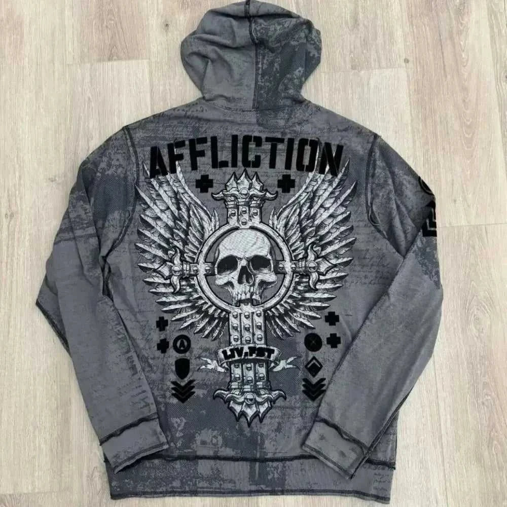European and American fashion men's autumn horror skull print comfortable soft hooded sweatshirt outdoor street style top The jack market .AU The jack market .AU Men Fashion $ 36 14:771#QHQHJ3UMAV7S;5:200005259
