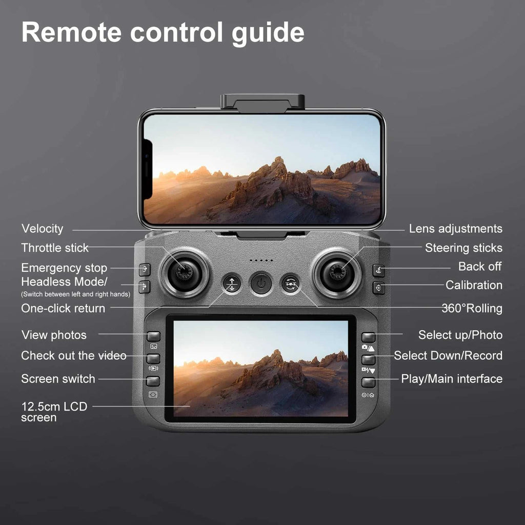 New S156 Drone 8K HD Aerial Photography Brushless Motor Dual Camera Drone With Screen All-Around Obstacle Avoidance Drone The jack market .AU The jack market .AU Drones $ 128 14:350852