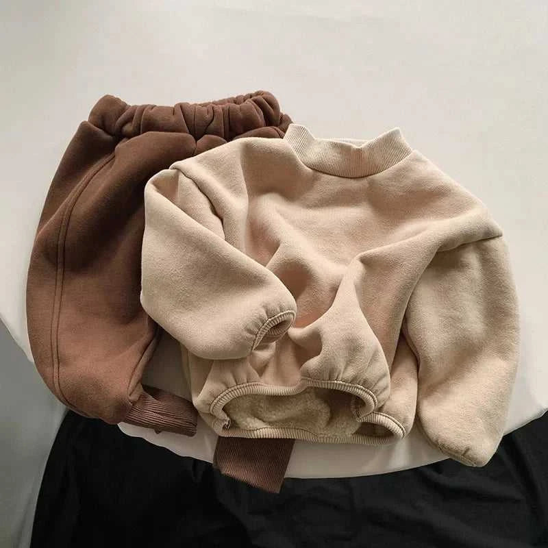 Winter New Baby Fleece Sweatshirt Boys Girls Solid Warm Pullover Plus Velvet Thick Toddler Casual Versatile Tops Kids Clothes The jack market .AU The jack market .AU Mum & Kids: Essential Products for Every Family $ 39 14:365458;200000463:200004191#110 for 4T
