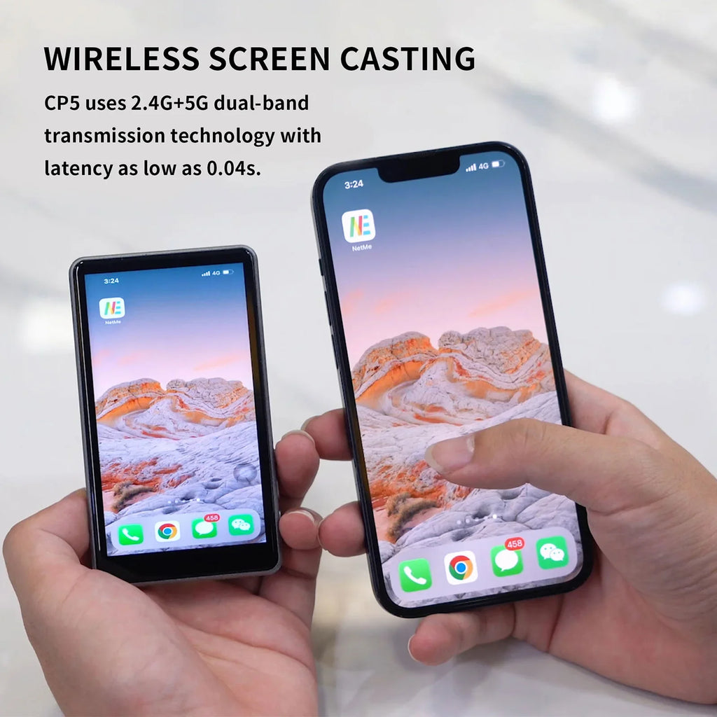 Wireless Magnetic Mount Vlog Selfie Monitor Screen Phone Rear Camera Selfie WiFi Bluetooth Connection for Selfie Live Vlog