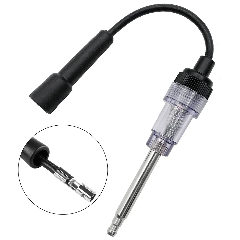 Spark Plug Tester, Engine Ignition Coil Straight Boot Test Light Checker Automotive Car Lawnmower Internal External diagnostic