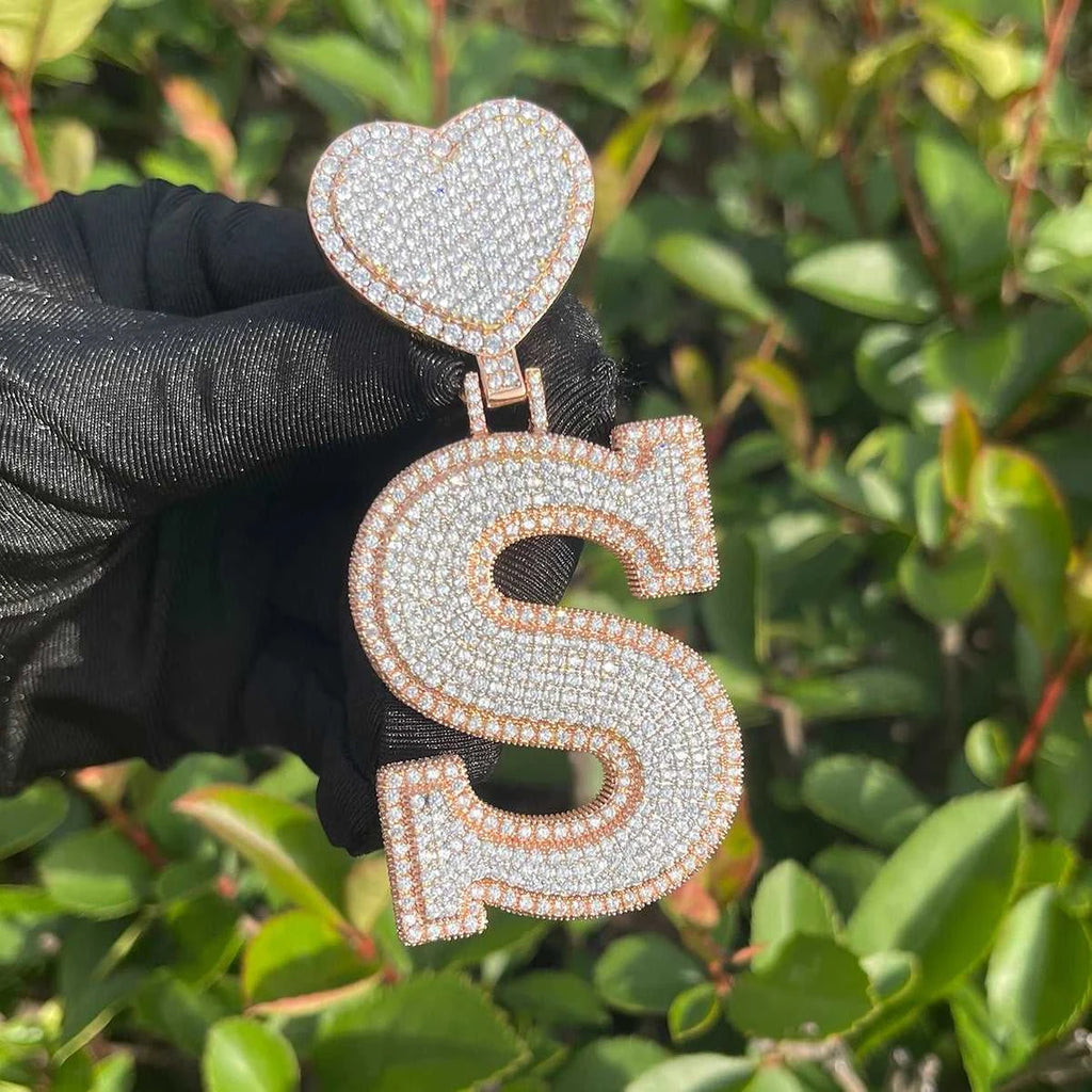 Bubble Letter Iced Out Initial Necklace for Women Prong Setting Pendant Real Gold Plated Hip Hop Fashion Jewelry The jack market .AU The jack market .AU Jewellery & Chains $ 66 200000639:201683807#NO CHAIN OPTION;200000783:200003699#TopSilverBottomGold;200001034:361180#A;200007763:201336100