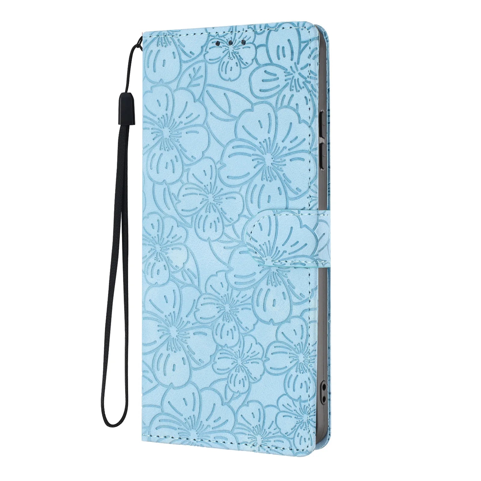 Edge Leather Flip Case for Motorola G73 G53 G13 G23 G62 G52 G32 G22 G31 G20 G41 - Cherry Blossom Design