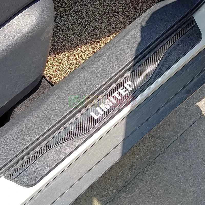 For KIA RIO 3 4 5 X LINE Accessory 2014-2025 Stainless Carbon Car Door Sill Kick Scuff Plate Guard Pedal Protector Cover Styling