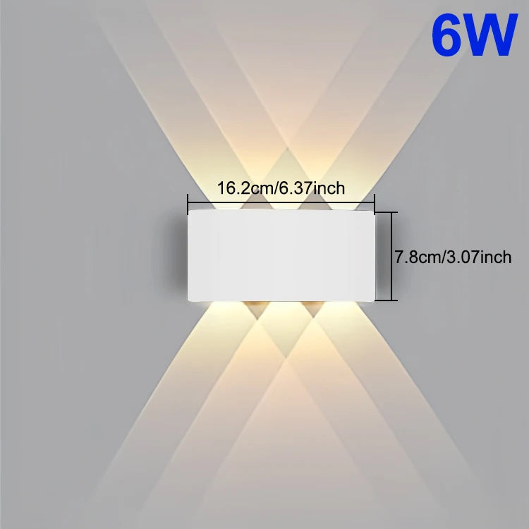 LED Wall Light Waterproof IP65 Outdoor Wall Lamp Garden Porch Light Decor Garden Yard Bathroom Bedroom Living Room AC85-265V - Jack market 1988Jack Market 1988