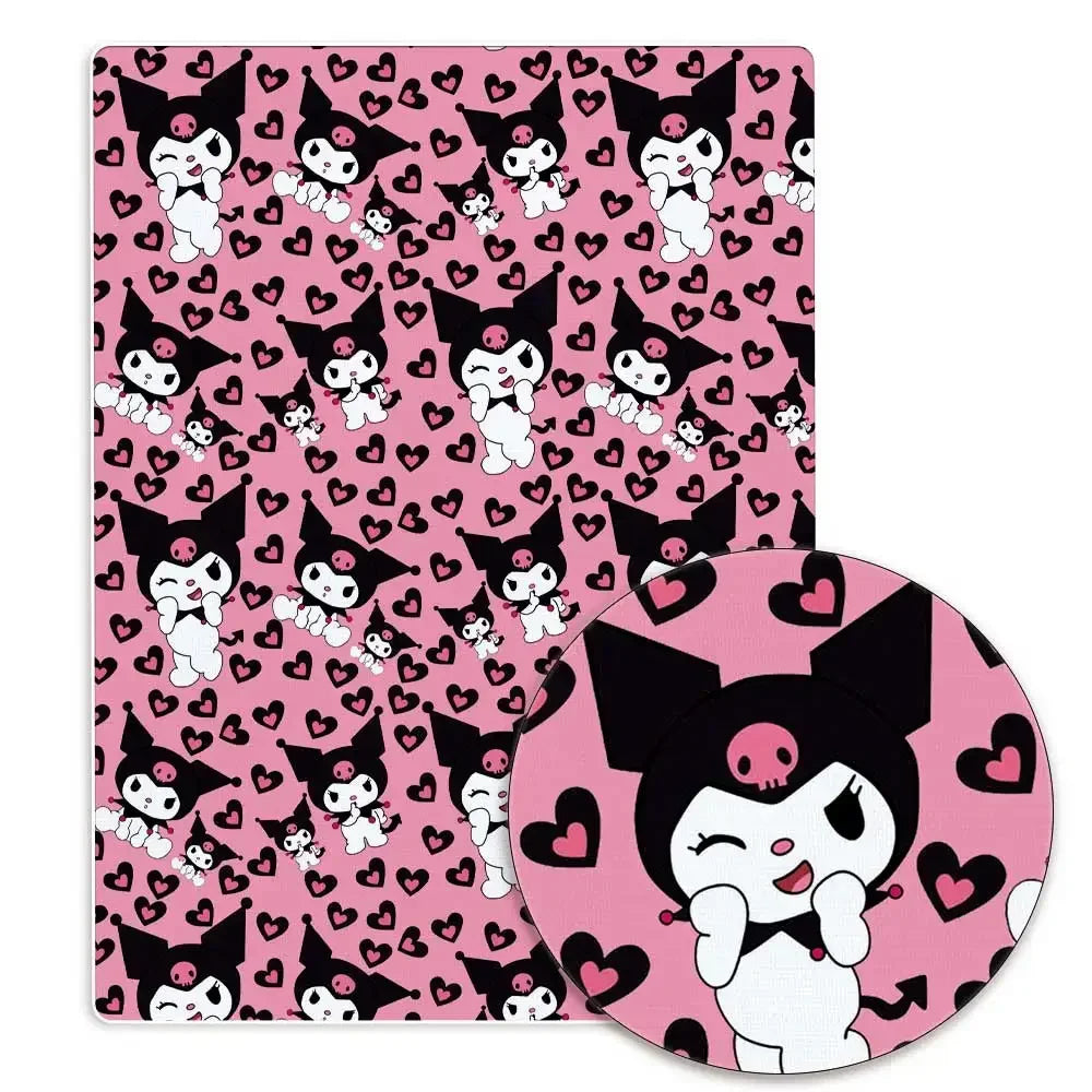 Hello Kitty 140x50CM Cartoon Polyester cotton fabric Patchwork Tissue Kid Home Textile Sewing Doll Dress Curtain cotton Fabric
