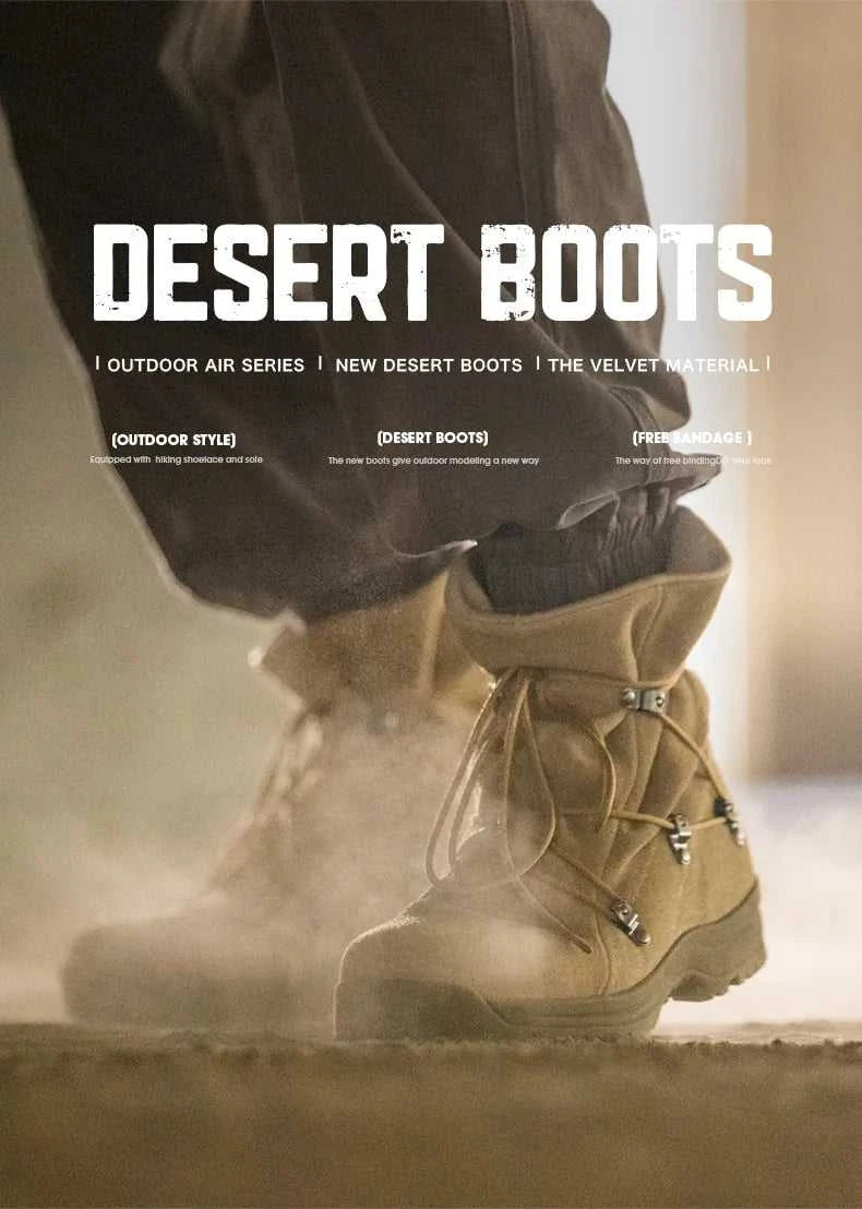Maden Men's Vintage High-top Desert Boots Outdoor Cowboy Boots Indestructible Work Shoes Winter Safety Shoes The jack market .AU The jack market .AU Step Up Your Style: Trendy Shoes for Every Occasion! $ 119 14:771#Brown;200000124:200000898
