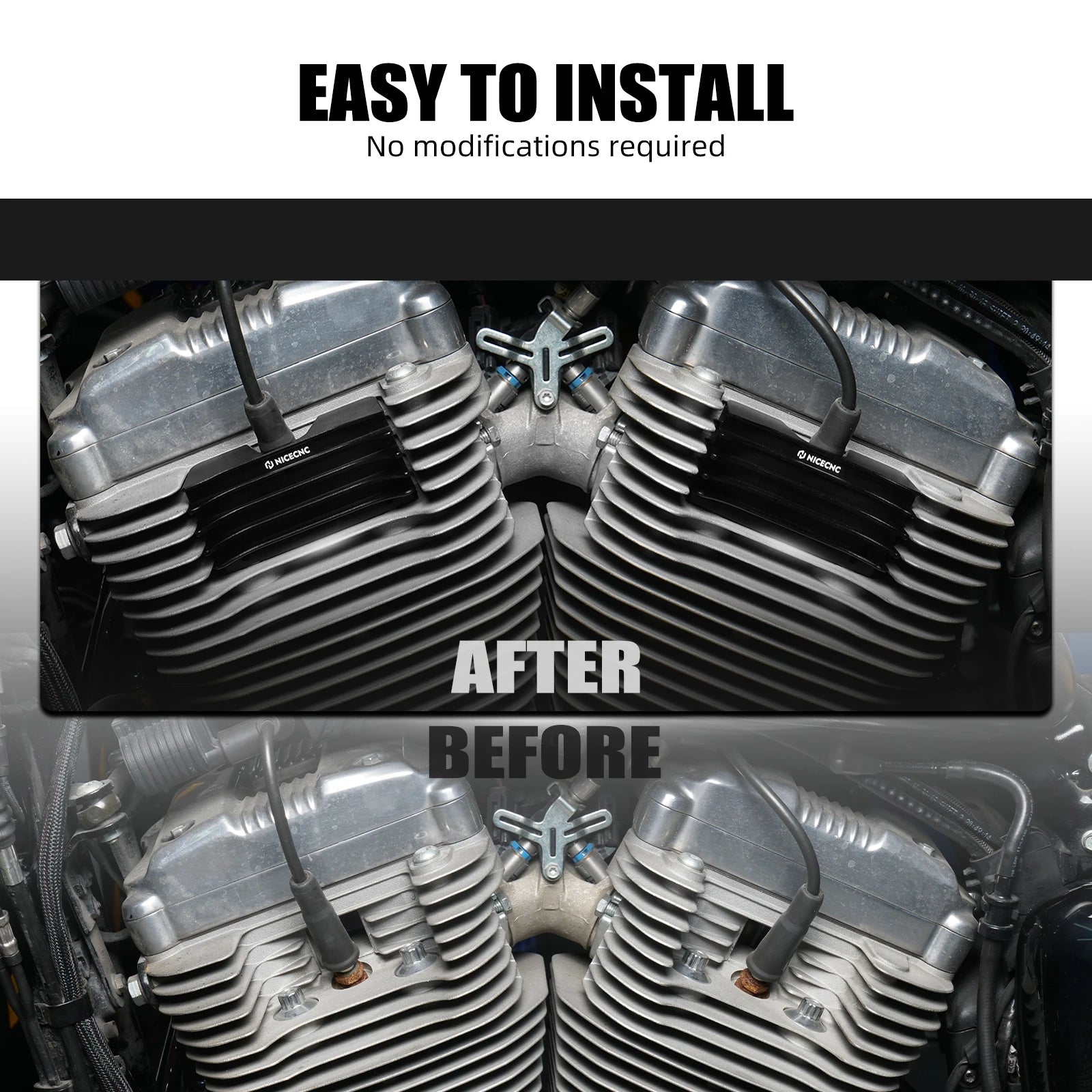 Spark Plug Decorative Covers For Harley Forty Eight XL1200X Iron 883 XL883N 2010-2022 Sportster 1200 Custom /883 Low/SuperLow