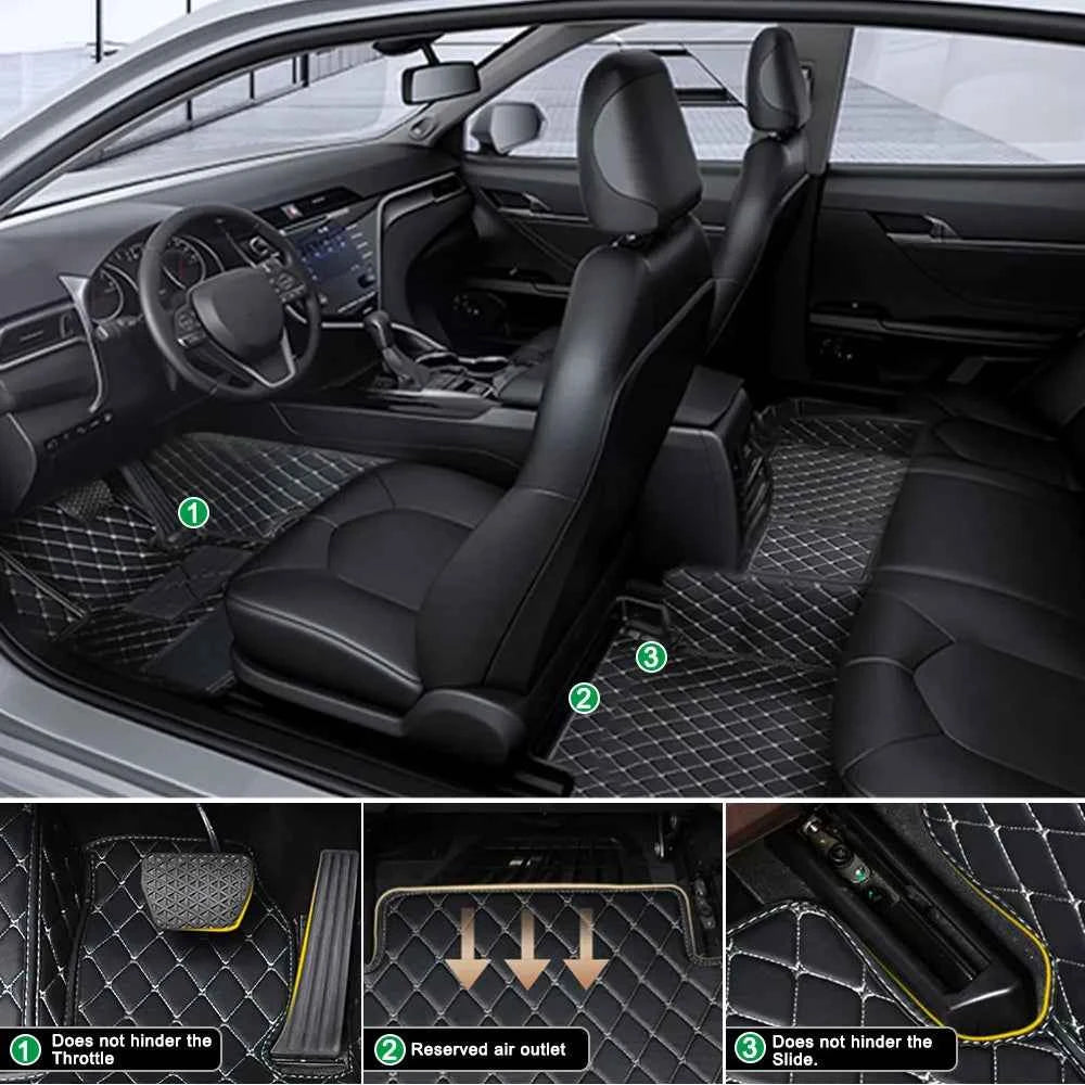 Car Floor Mats 100％ For For Ford Focus MK2 2008-2011 Auto Foot Pads Accessories Interior Waterproof Carpets Car Styling Rug 차량용품