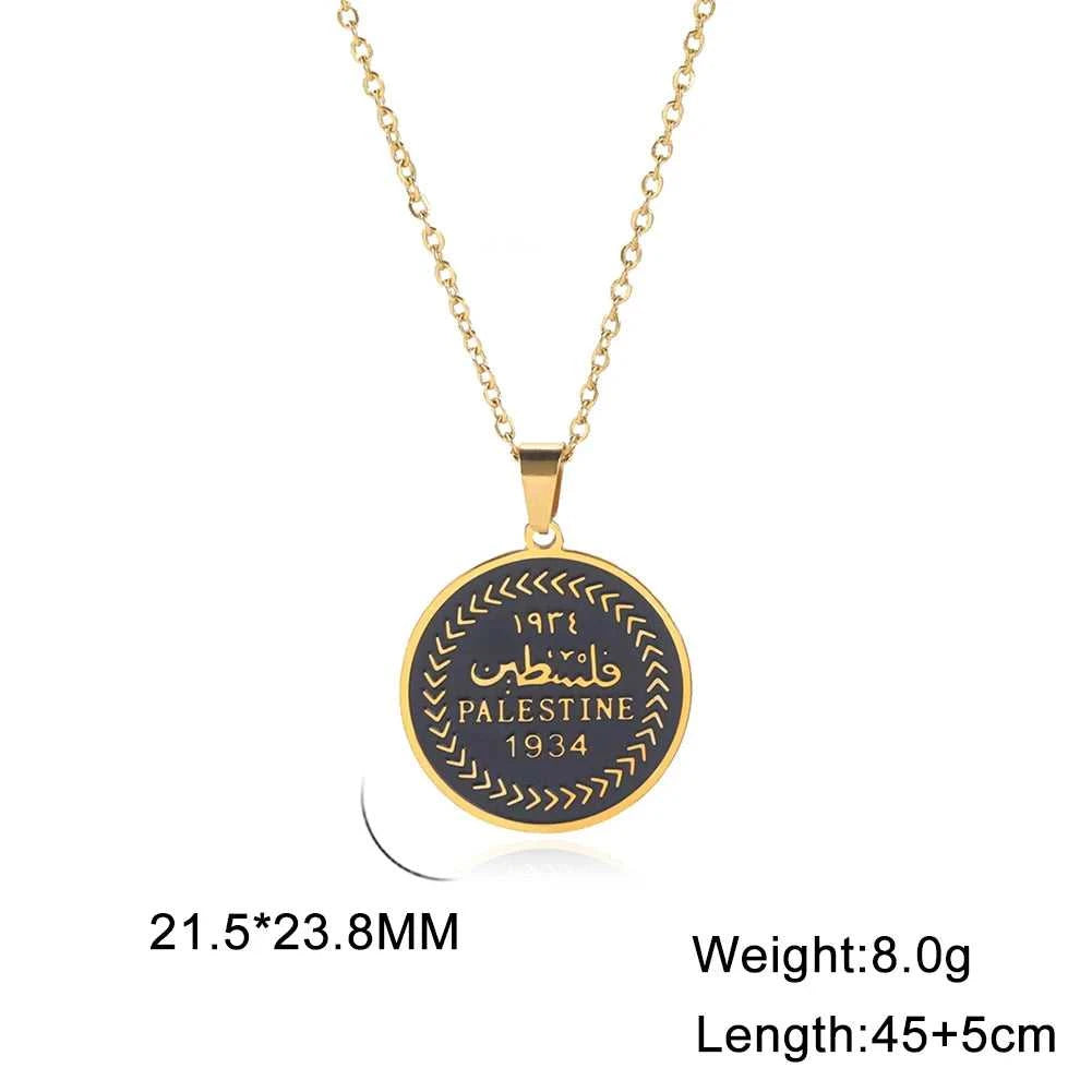 Cazador Vintage Palestine Women's Necklace Men Pendant Choker Necklace Mother Gift Stainless Steel Jewelry 2024 Wholesale The jack market .AU The jack market .AU Jewellery & Chains $ 48 200001034:2604813136#Rose Gold Color