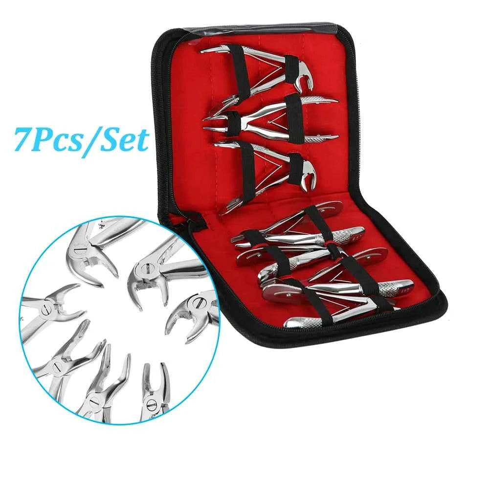 DentalPro Extraction Kit | 7 Child & 10 Adult Forceps | Premium Surgical Stainless Steel Tools for Oral Surgery