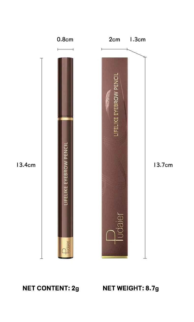High Quality 24 Hour Four Forks Natural Water Resistant Liquid Eyebrow Pen Makeup Non-Blotting 4-Split Eyebrow Pencil Cosmetics