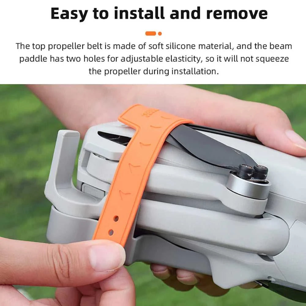 BRDRC Propeller Holder for DJI Mini 3/Mini 3 Pro Drone Wings Stabilizer Protector Blades Fixed Strap Mount Guard Accessories The jack market .AU The jack market .AU Drones $ 49 14:200006156#Type C Grey