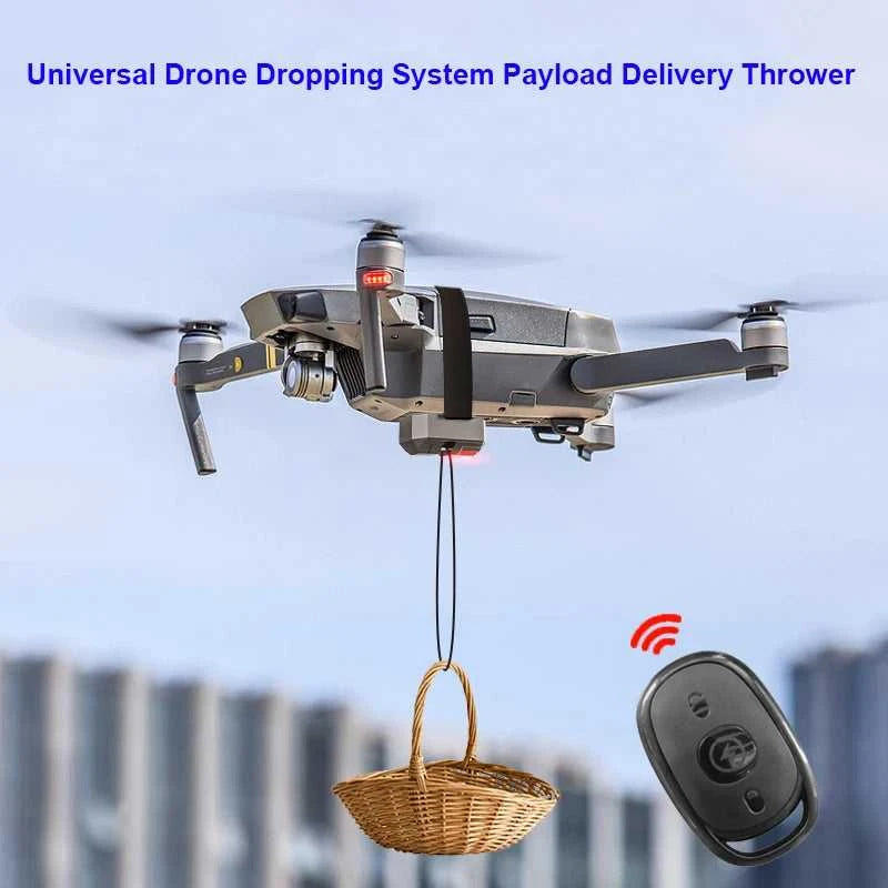 Universal Drone Airdrop Thrower System 2.4 Remote Control General Payload Delivery Thrower Air Dropper Device Drone Accessories The jack market .AU The jack market .AU Drones $ 63 14:193#Kits