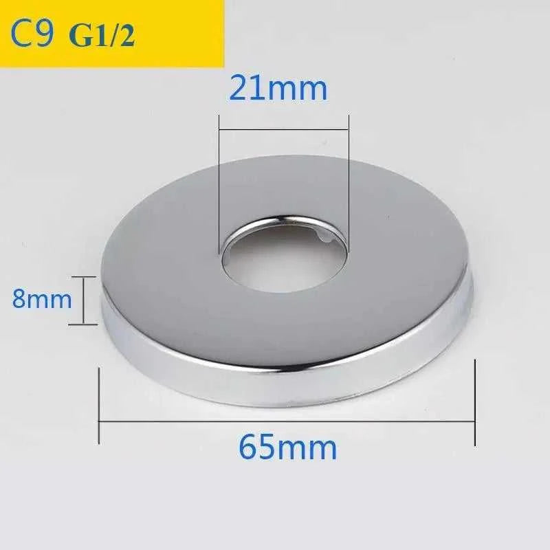 2PCS Stainless Steel Water Pipe Connector G1/2 Faucet Decorative Cover Heighten Panel Shower Kitchen Tap Accessories The jack market .AU The jack market .AU Home $ 60 14:175#C7-2pcs