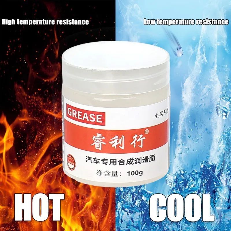 100G Cars Lubricating Grease Gear Oil Grease Waterproof Strong Adhesion Lubricant for Mechanical Engines Maintenance Accessories