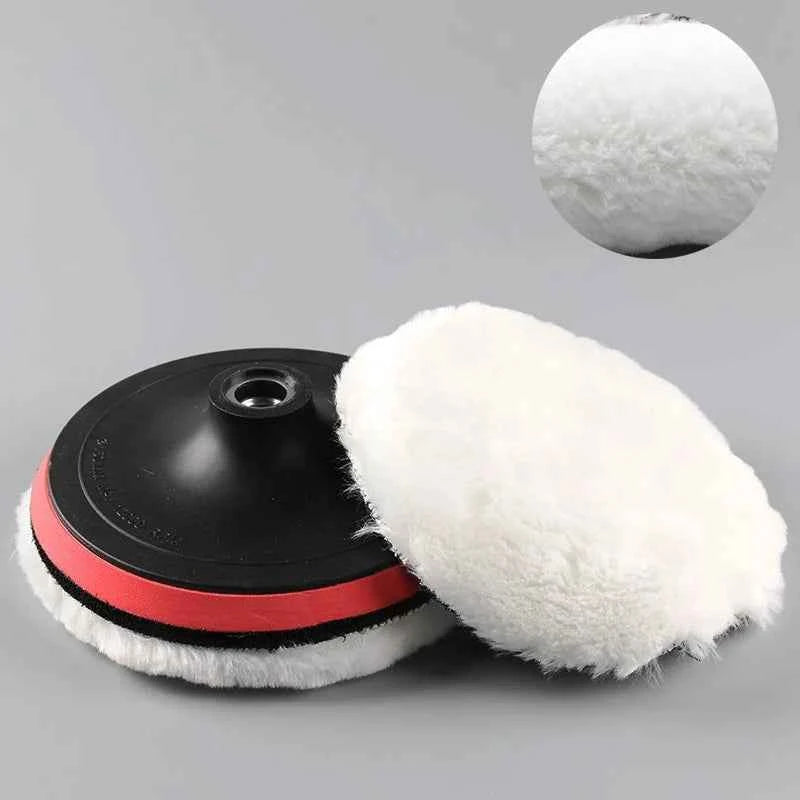 5Pcs Car Polishing Pad Wool Polishing Disc Car Body Waxing Buffing Pad Paint Care Polisher Pad Car Cleaning Tools 3/4/5/6/7 Inch