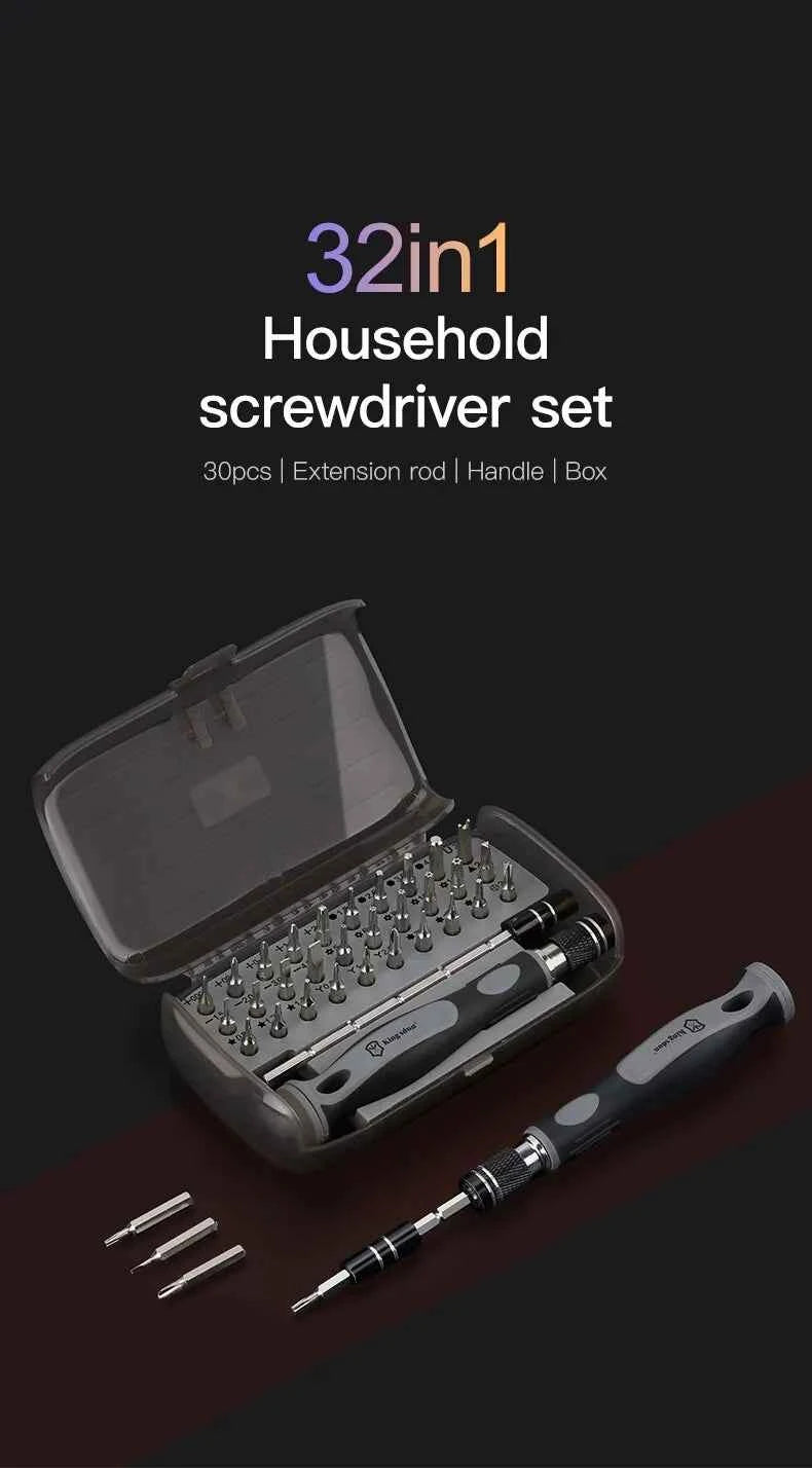 32 in 1 Precision Screwdriver Set Manual Hand Tool Kit Magnetic Mini Small Bit for Xiaomi Mobile Cellphone Watch Repair Home New