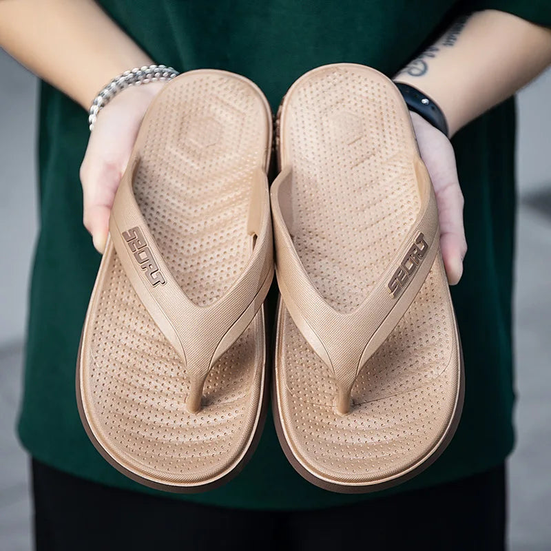 Wholesale Men's Flip Flops Non-Slip Beach Slippers - Outdoor Sandals Breathable Fashion Summer for Men