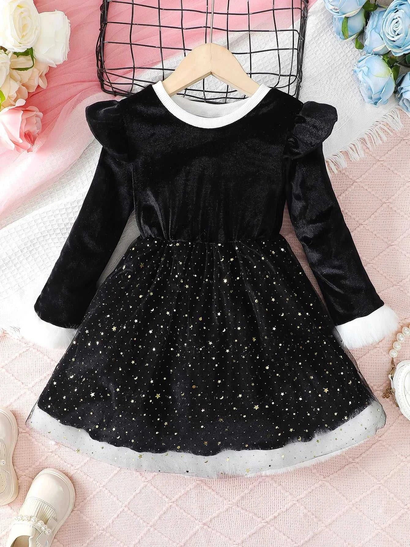 Christmas Dress for Kids Girls 4-7 Years Star Print Long Sleeves Dresses New Year Party Clothing Winter Daily Casual Wear 4Color The jack market .AU The jack market .AU Mum & Kids: Essential Products for Every Family $ 31 14:1254#SHM332-1;200000463:200004187#4Y