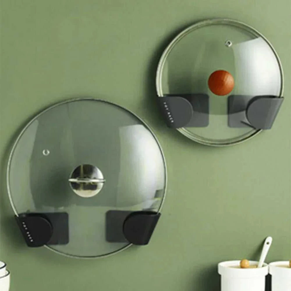 2pc/set Wall Mounted Pot Lid Holder Pot Cover Hang on The Wall for Kitchen Space Saving Kitchen Storage Shelf The jack market .AU The jack market .AU Home $ 47 14:193