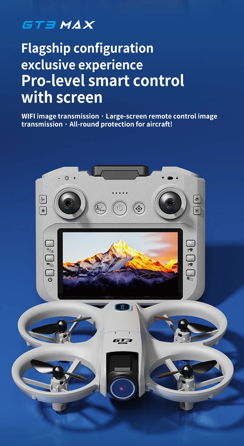 GT3 Max RC Drone 8K 5G 2.4G GPS Professional HD Aerial Photography Remote Control Aircraft HD Dual Cameras Quadcopter Toys Gifts