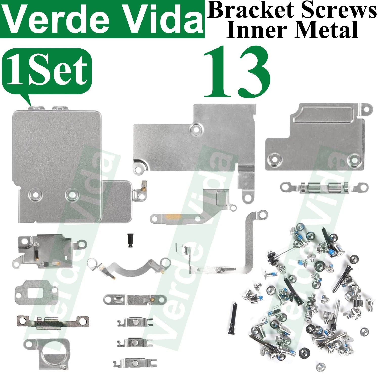iFixit Metal Bracket Shield Plate Set for iPhone X/XS/XR/11/12/13 Pro Max - Full Inside Screws Replacement