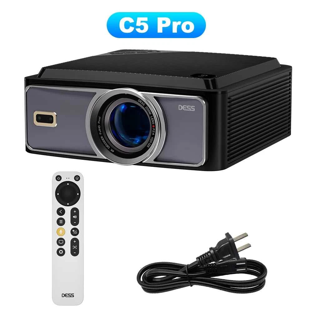 DESS 2025 New 4K Portable Projector 2200 Lumens LED Projector Dual WiFi6 Built-in Speaker BT5.2 Home Theater Video Projectors The jack market .AU The jack market .AU Accessories Electronics $ 537 14:193#C5Pro;200007763:201336100;200009209:201447604