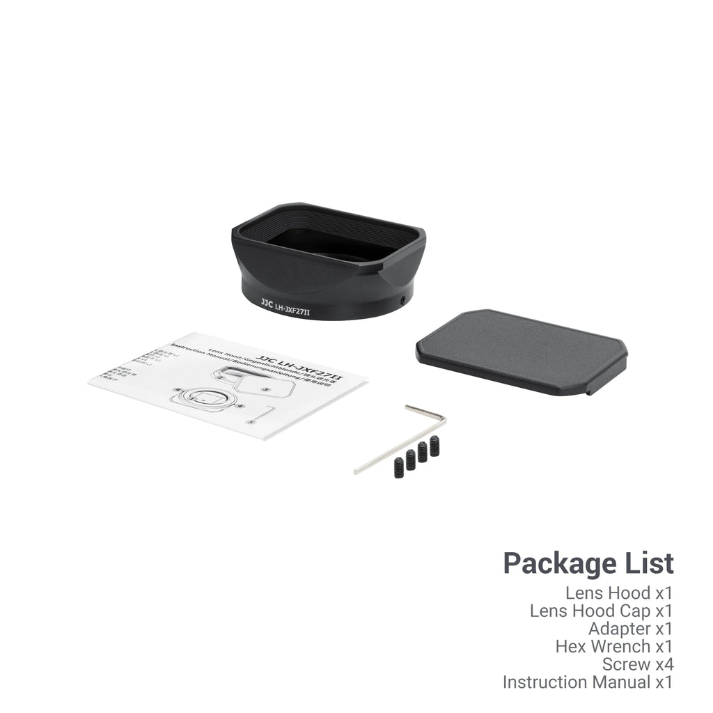 LH-XF27 Metal Lens Hood for Fujifilm XF 27mm F2.8 R WR & Fujifilm XF 27mm f/2.8 Lens for Fuji XT5 XT4 XT3 XT30 XH2S XE4 XS10