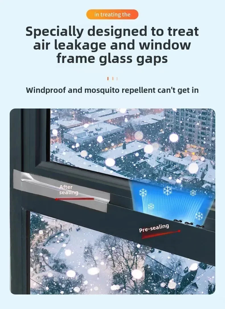 10m Thick Industrial Tape (Silver-Gray) - Single-Sided, Waterproof/Windproof, Wear-Resistant for Repair & Bundle Tasks