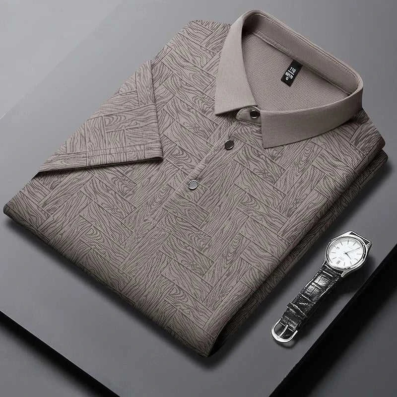 2024 Summer New Men's Business Print Short Sleeved POLO Shirt Comfortable and Cool Casual Fashion T-shirt The jack market .AU The jack market .AU Men Fashion $ 30 14:350852;5:4182