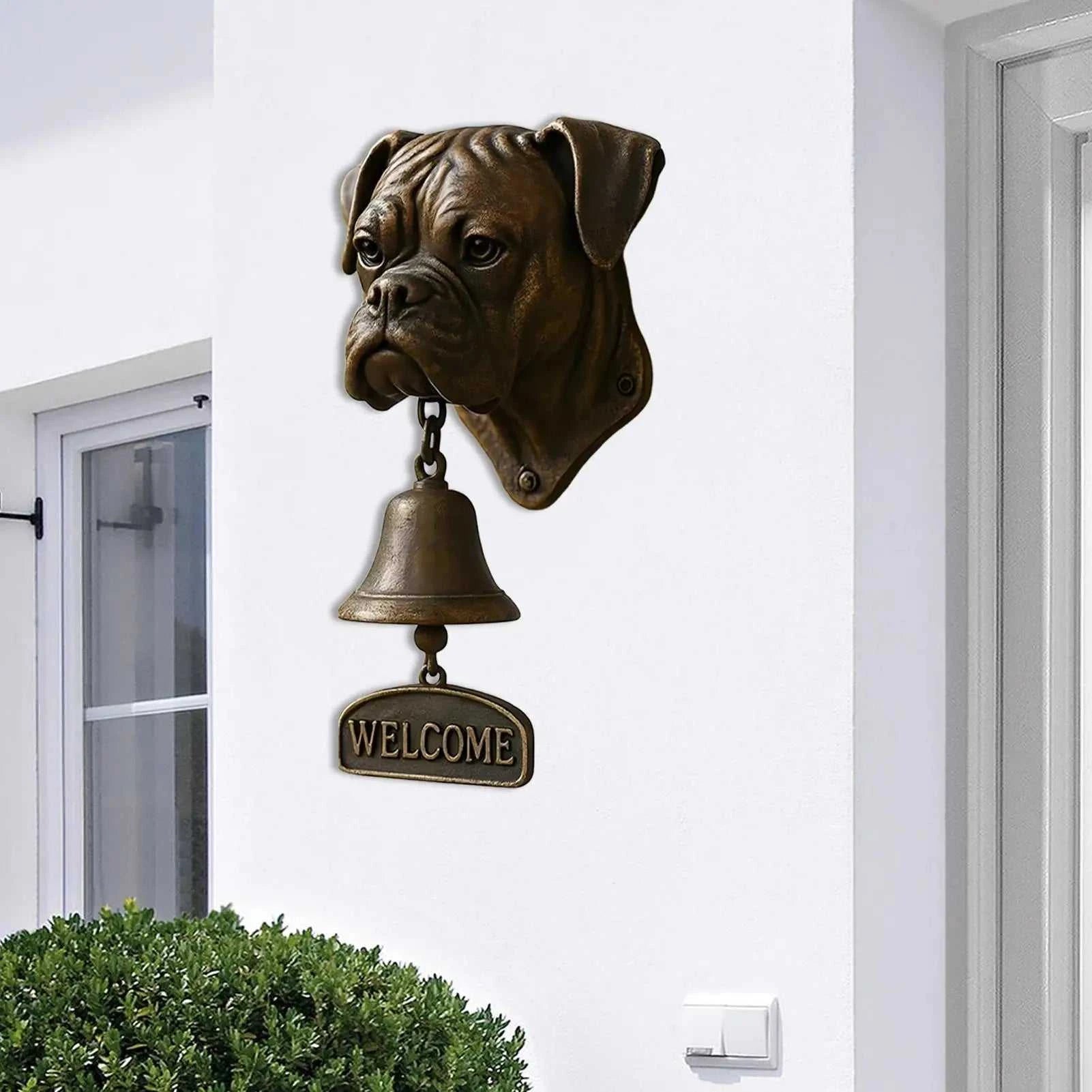 Outdoor Dinner Bell Dog Head Shape Welcome Doorbell Vintage Farmhouse Doorbell for Front Door Garden Sheds Cottage Retreats The jack market .AU The jack market .AU Home $ 72 14:29#A;200007763:201441035