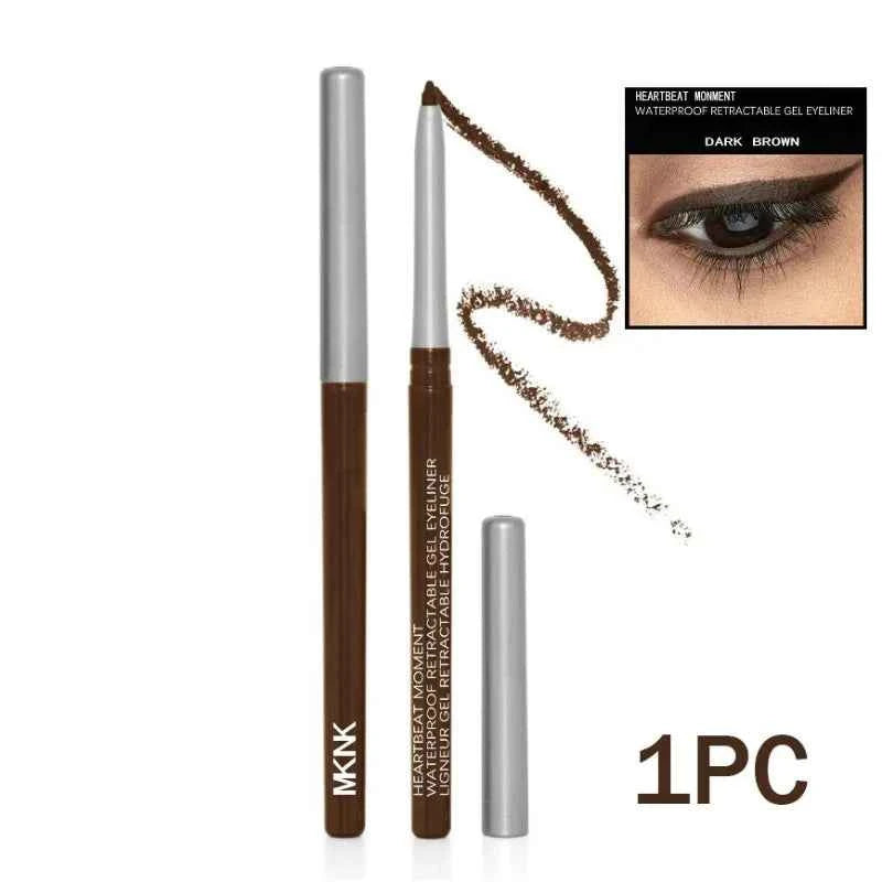 Boldly Defined 3pc Waterproof Black Eyeliner Set – Smudge-Proof, Long-Lasting Dark Brown Gel for Effortless Eye Makeup