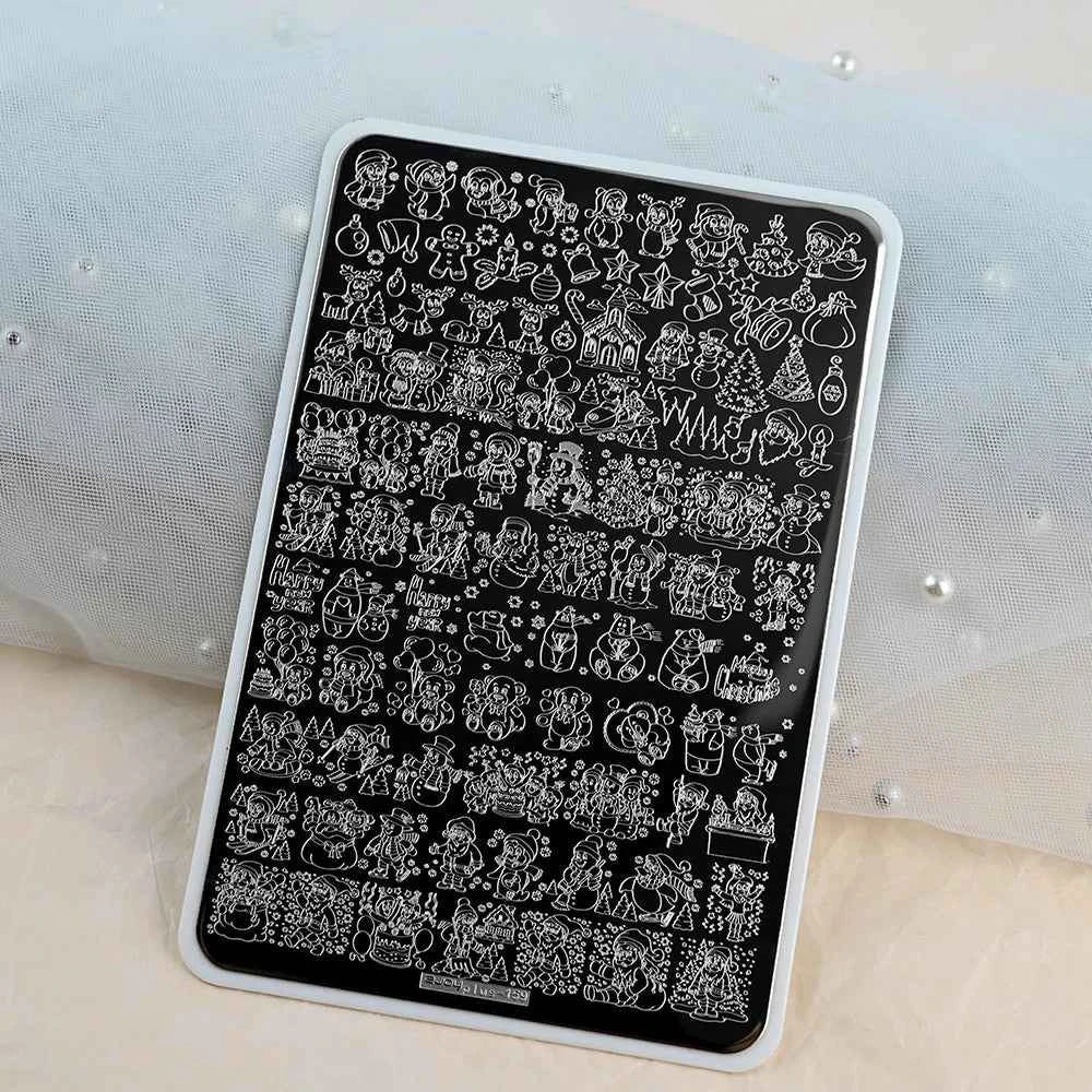 Maple Leaf Nail Stamping Plates - Stunning Autumn & Winter Leaf Designs for Unique Manicures