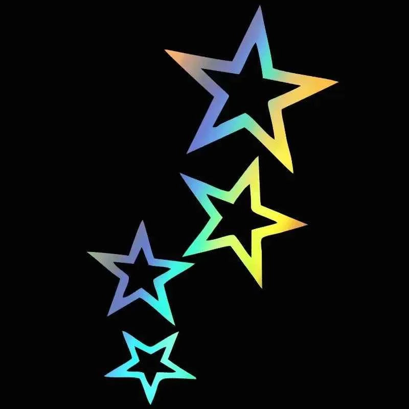 LYKX Vinyl Stars Car Sticker - Waterproof Decal for Trucks & Cars, Perfect for Bumpers & Rear Windows