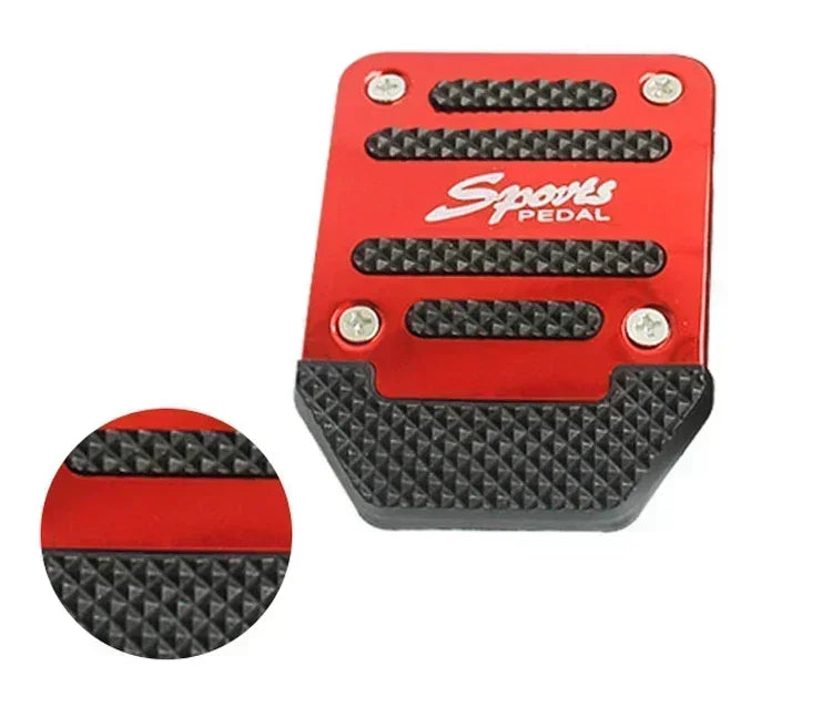 Car Pedal Cover Kit Pedali Red/Blue/Silver Auto Parts New 3Pcs/set Universal Anti Slip Aluminum Manual Transmission