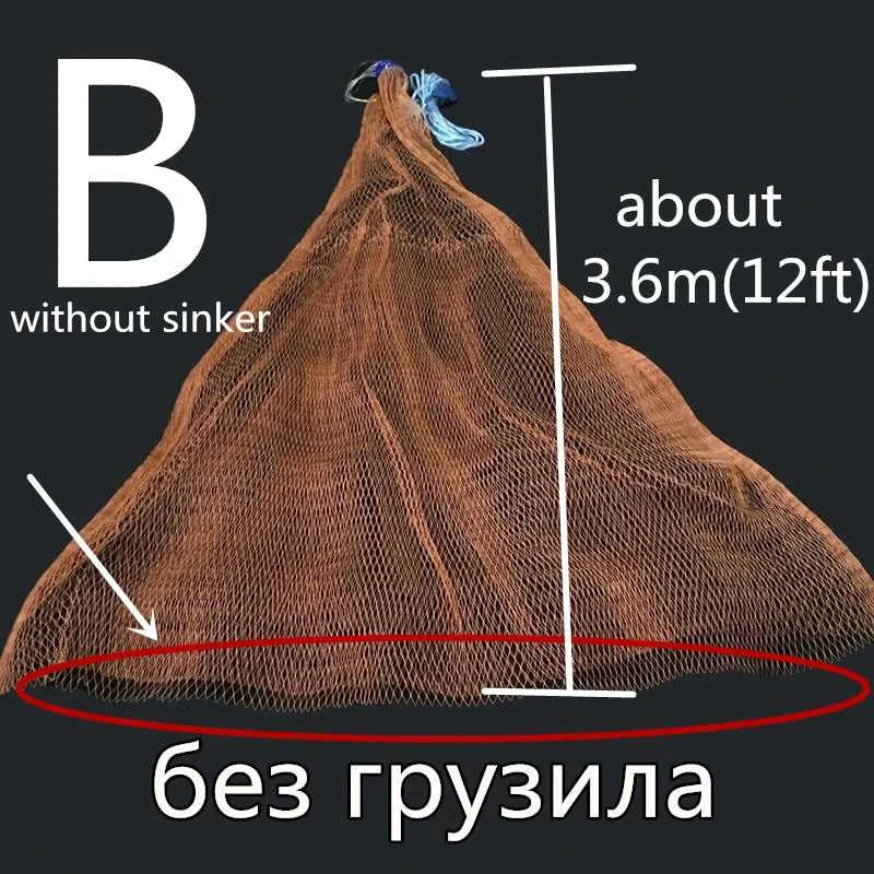 Redfish-1.2-3.6m Fishing Net without Sinker, Outdoor Sport, Hand Throw Network, Small Mesh, USA Style, Gillnet Tool The jack market .AU The jack market .AU Fishing Gear $ 48 14:175#b60