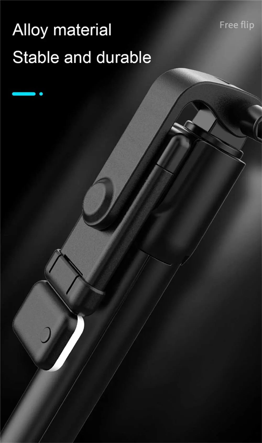 Portable Bluetooth Selfie Stick Tripod Holder with Remote Shutter Fill Light Extendable Wireless Remote Retractable Phone Stand - Jack market 1988Jack Market 1988