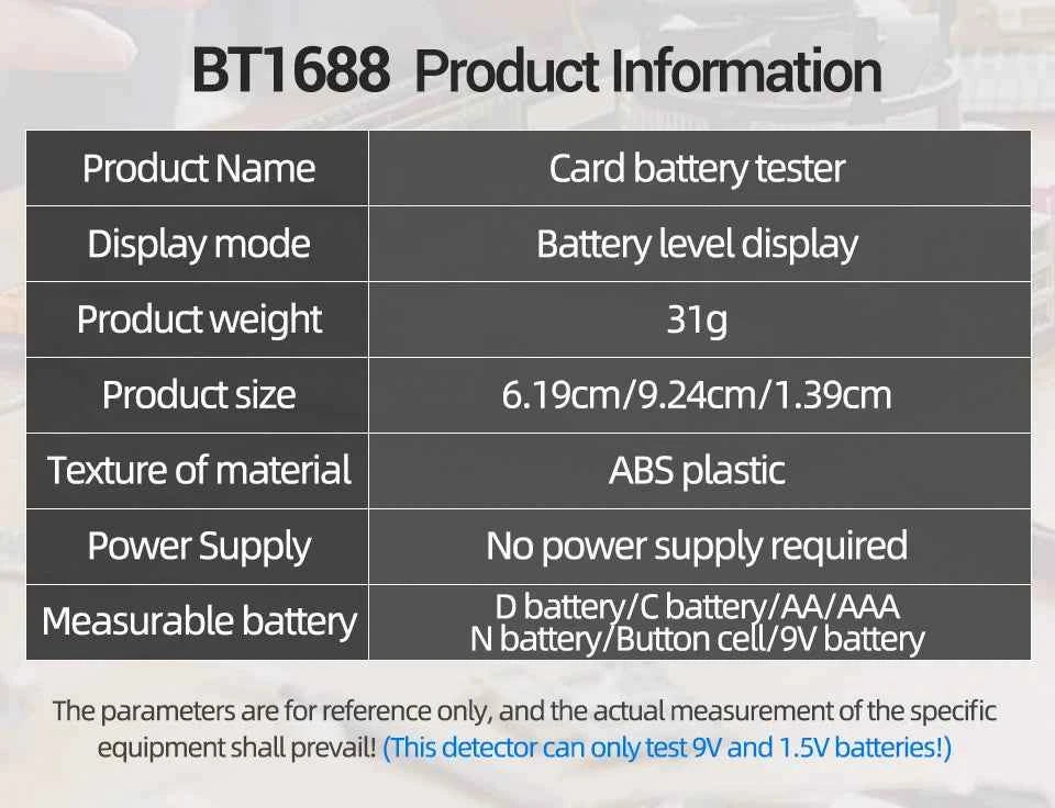Battery Testers LCD Display ANENG Volt Capacity Check C  AA AAA D N 9V 1.55V Universal Button Cell Capacitance Detector Tools