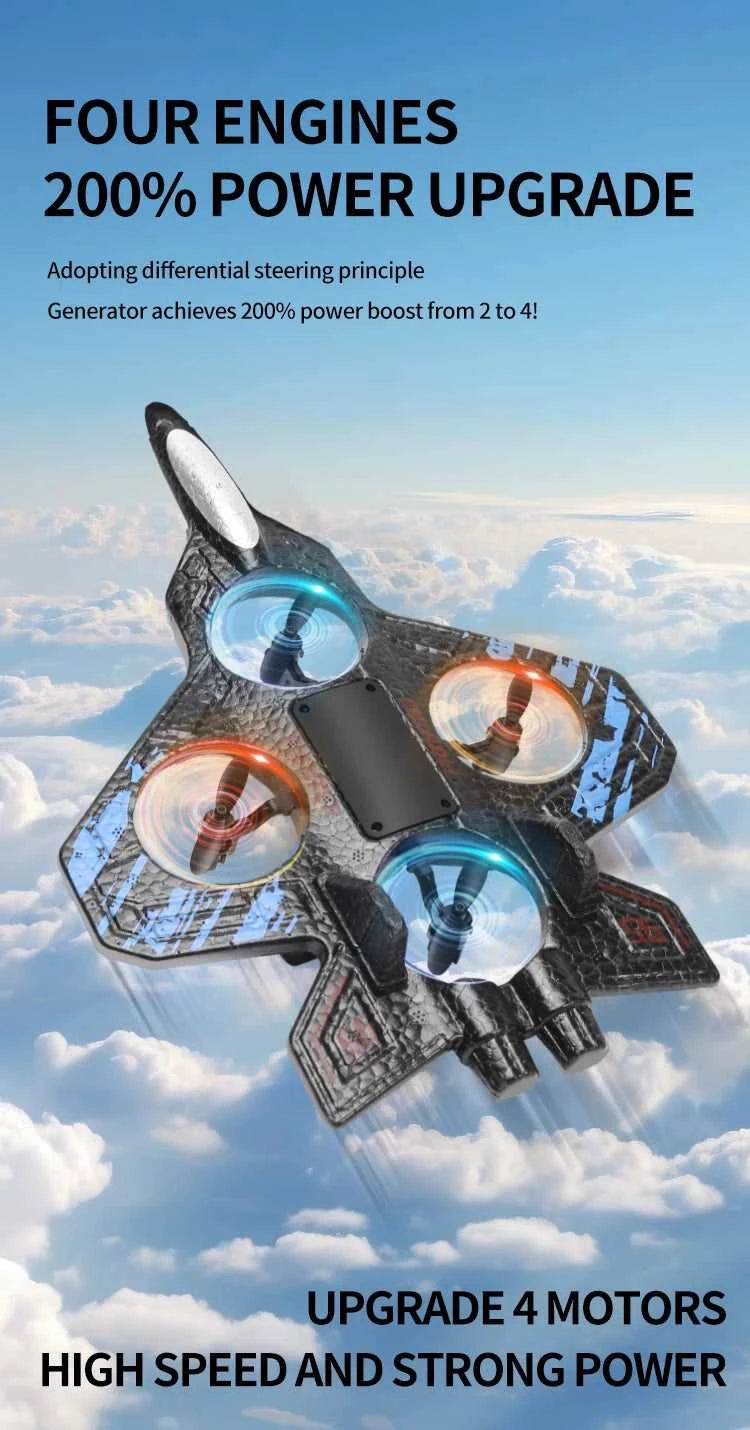 2.4G remote control fighter electric foam glider stunt tumbling UAV hovering helicopter with LED colorful lights aircraft model The jack market .AU The jack market .AU Drones $ 71 14:173