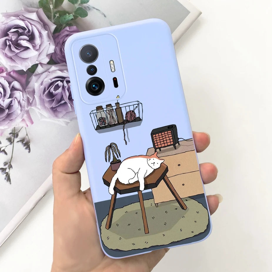 Xiaomi 11T Pro Case - Cute Cartoon Design, Soft Silicone Protection for Xiaomi Mi 11T Pro & 11TPro