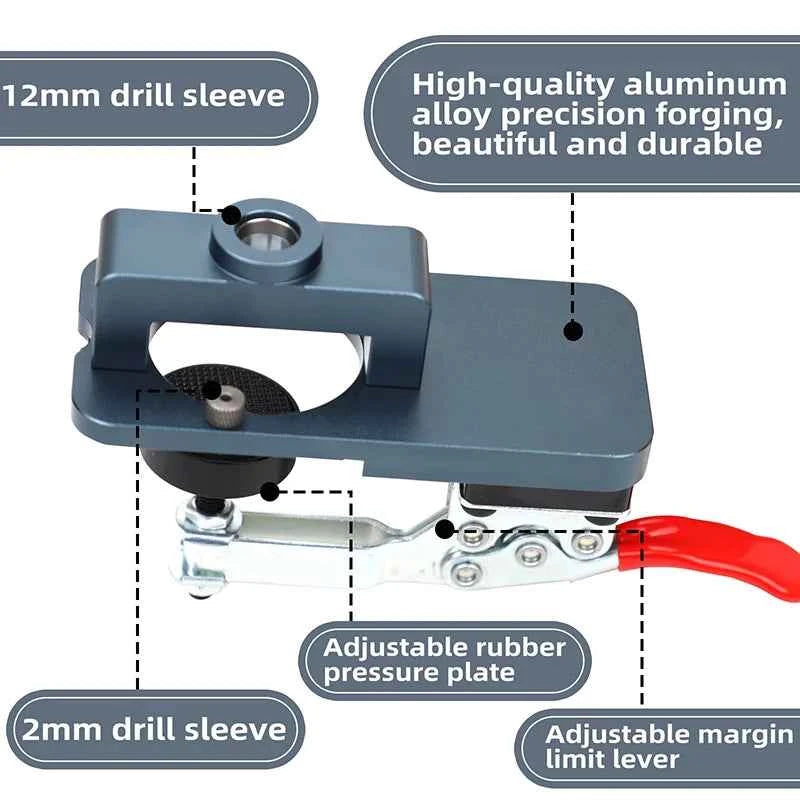 Woodworking Upgrade 35mm Concealed Hinge Jig Kit Hinge Boring Jig Drilling Guide Locator for Face Frame Cabinet Cupboard Tools
