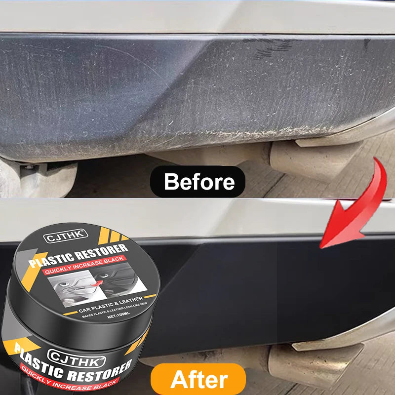 Car Plastic Restorer Back To Black Gloss Auto Interior Leather & Panel Renewal Wax Coating Agent Auto Polish And Repair Coating