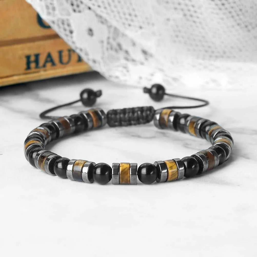 Fashion Hematite Tiger Eye Stone Bracelets Men Natural Matte Black Lave Stone Bangles Women Health Protection Soul Jewelry Gifts The jack market .AU The jack market .AU Jewellery & Chains $ 52 200001034:6145#Bright Black;200007763:201336100
