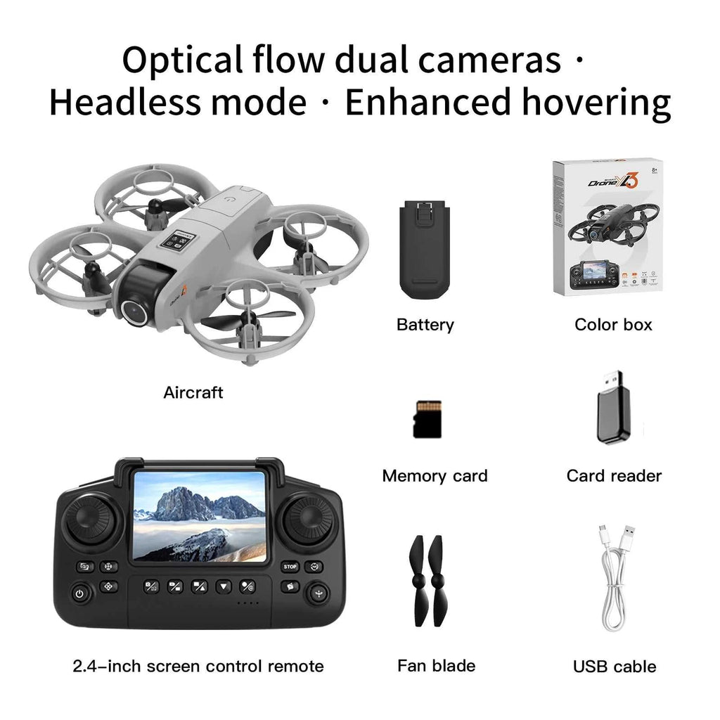 2025 NEW GISAEV YL3 Drone for Kids & Beginners - 2.4'' Screen Remote Dual 4K Cameras Auto Hovering Stable Flight Perfect Gift The jack market .AU The jack market .AU Drones $ 90 14:29#White-Screen-4K-1B