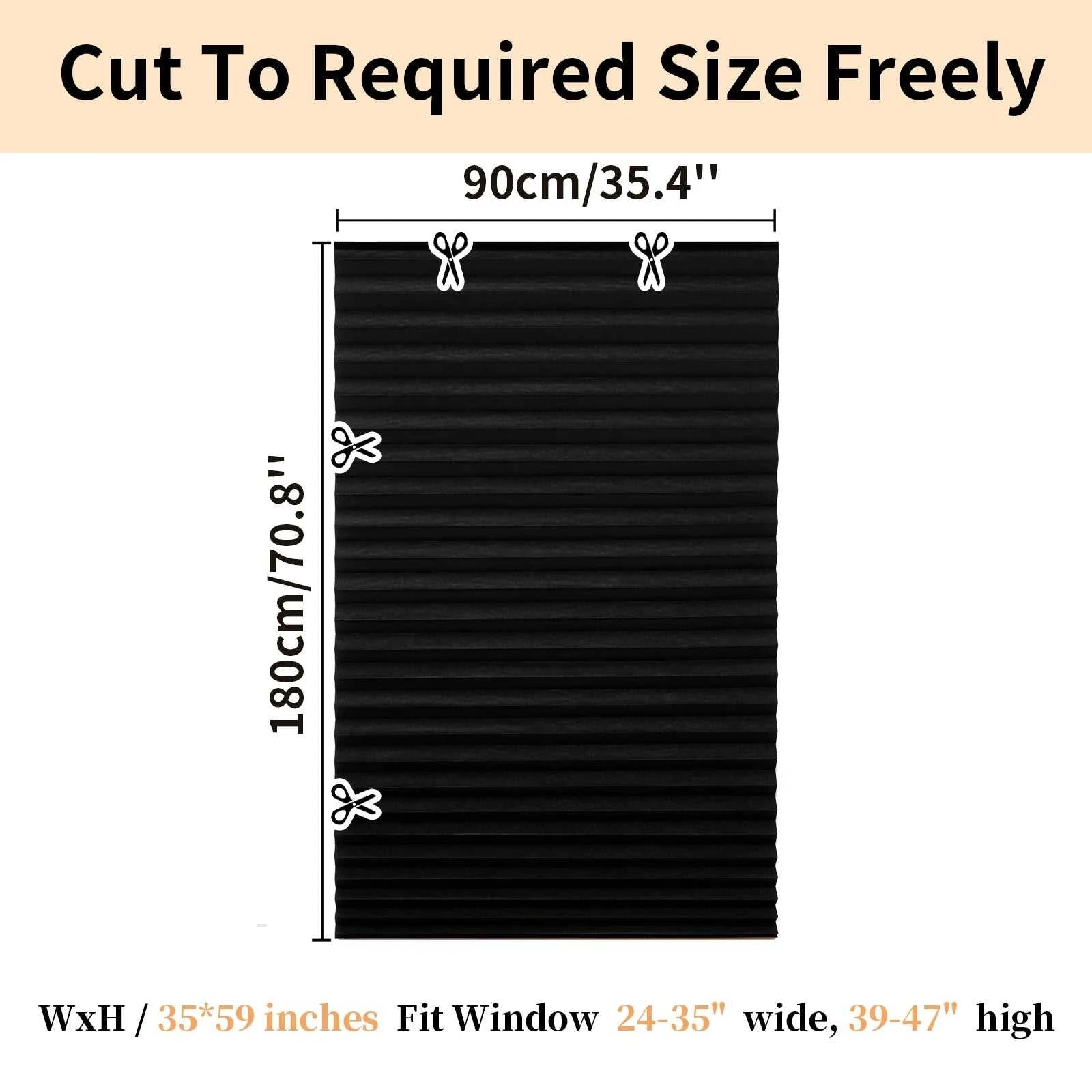 1Pc Shades Self-adhesive Half/Full Windows Nonwoven Folding Curtain Bathroom Balcony Living Room Balcony Curtains Pleated Blinds The jack market .AU The jack market .AU Home $ 51 14:365458#60X150CM Full