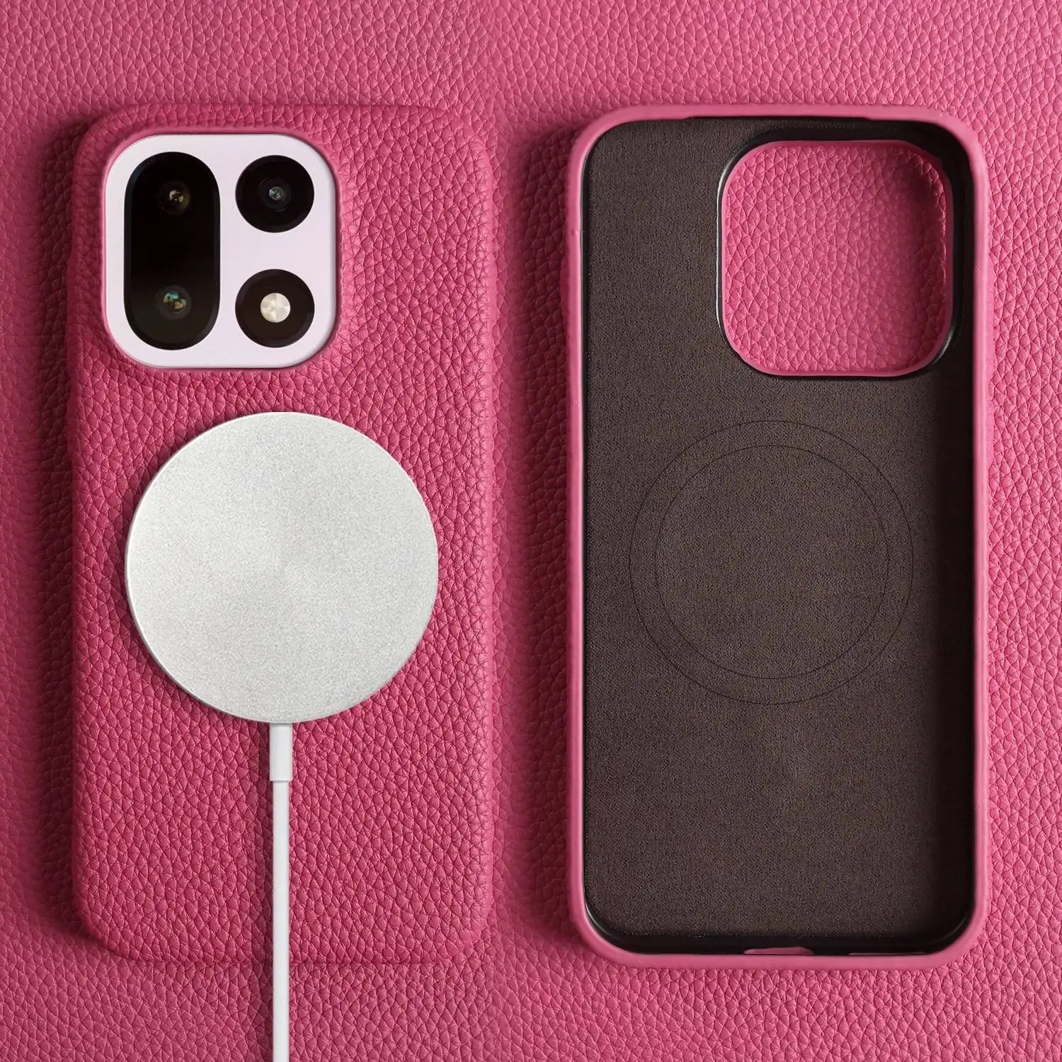 For Oneplus 15 Case 13R 12 10R 8Pro 7T 9R 7TPro Case Luxury Genuine Leather Cases For Magsafe Oneplus Phone Cover Magnetic Coque