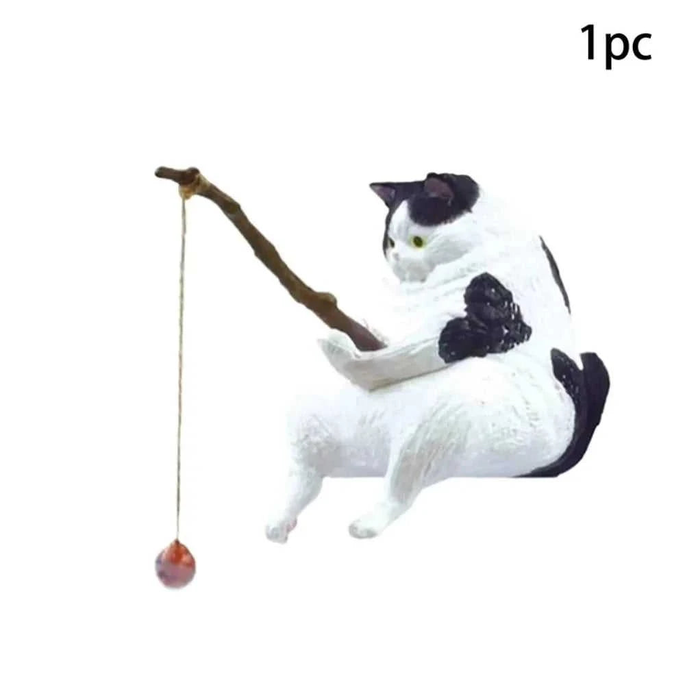 Fish Tank Fishing Cat Hanging Creative Landscape Office Ornaments Fishing Fun Mini Decorative Micro-Landscape The jack market .AU The jack market .AU Fishing Gear $ 21 14:29