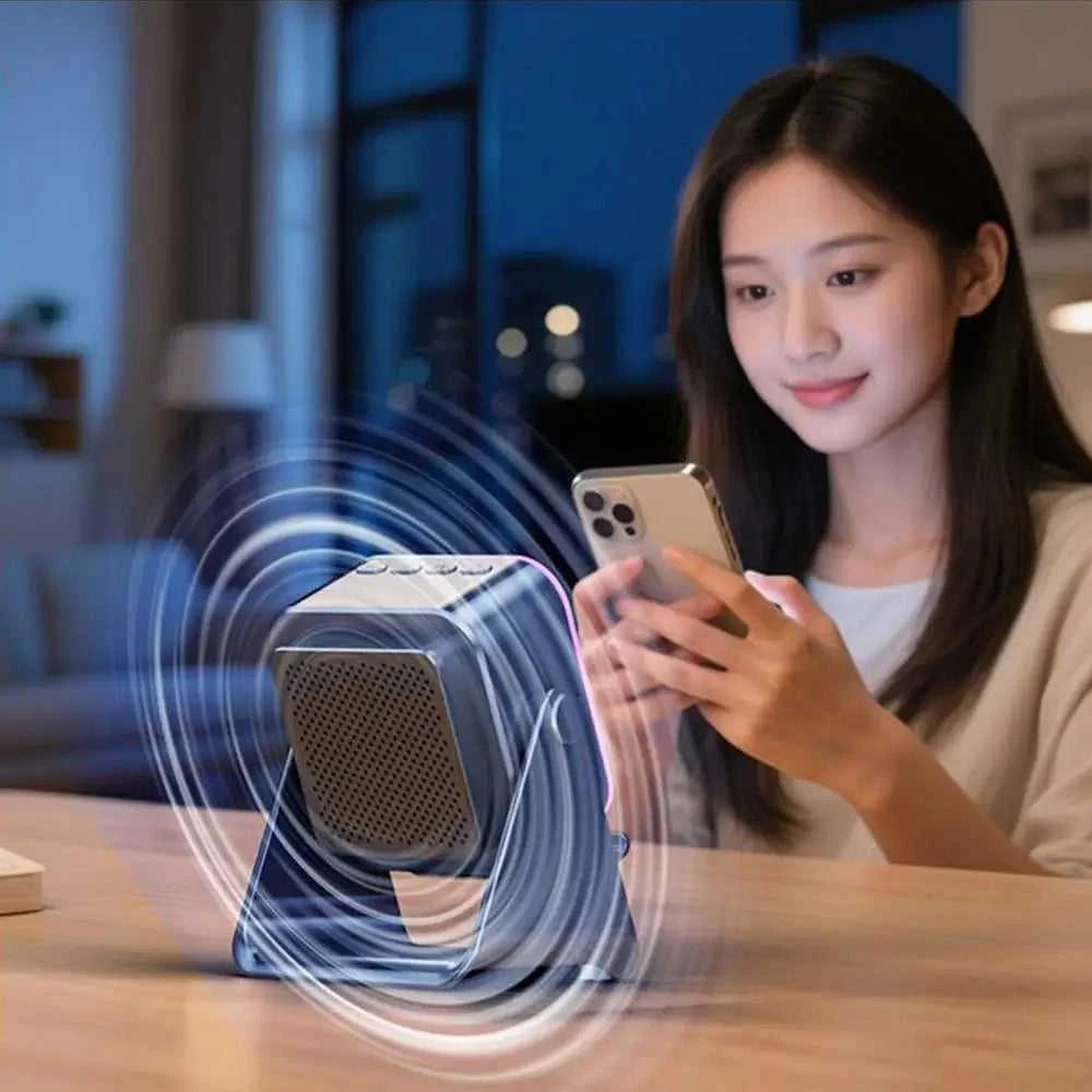 2026 Induction Speaker With Light Foldable Station Phone Speaker Stand 10W For Home Office Travel Christmas Birthday Men Women The jack market .AU The jack market .AU Accessories Electronics $ 73 14:193#Black